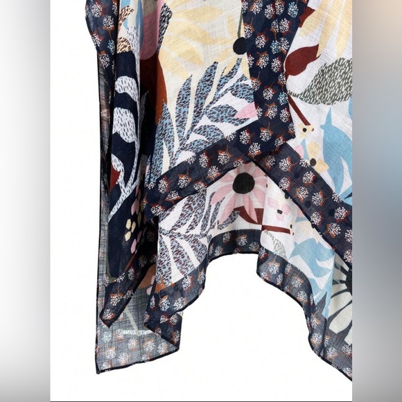 One Size BREATH OF YOUTH FLORAL KIMONO-NWT - Picture 12 of 16